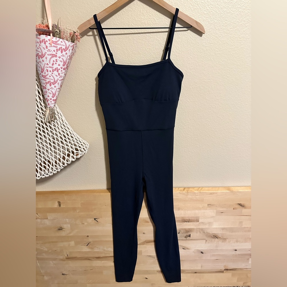 all in motion Navy Blue Slim Jumpsuit with Spaghetti Straps